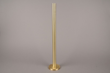 Bougeoir métal or H51.5cm
