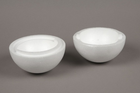 Boule creuse polystyrène D15cm