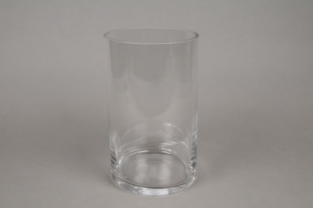 Vase en verre cylindre D15cm H30cm