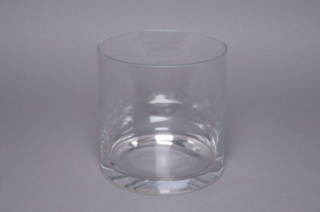 Vase en verre cylindre D25cm H25cm