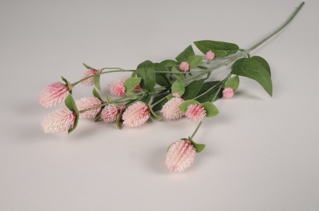 Amarantine artificielle rose H68cm