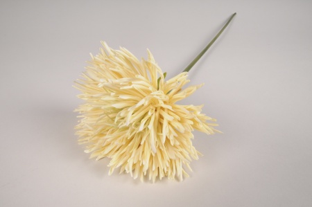 Chrysanthème artificiel crème H60cm