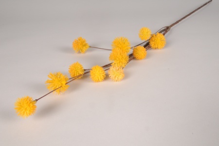 Echinops artificiel jaune H91cm