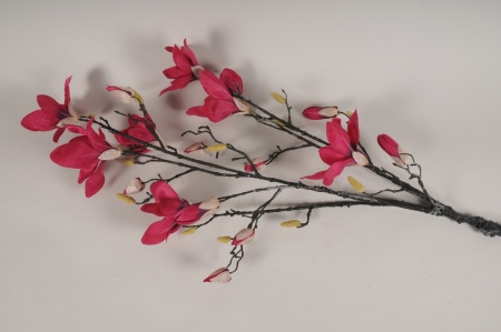Magnolia artificiel fuchsia H120cm