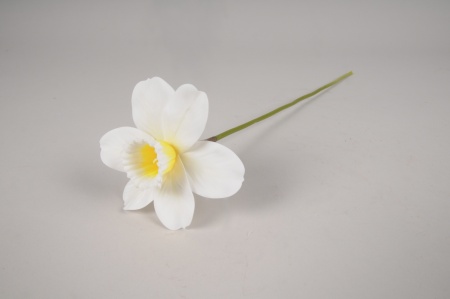 Narcisse artificiel crème H40cm