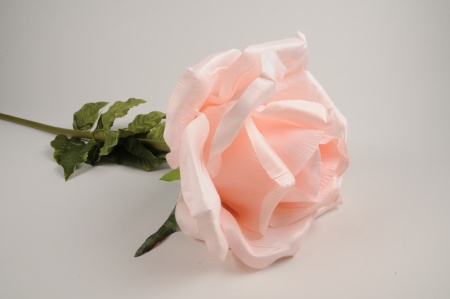 Rose artificielle rose poudré H110cm