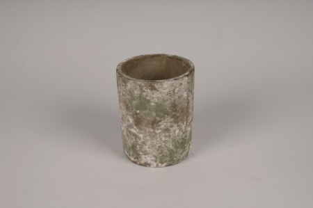 Vase en béton vieilli D11cm H13.5cm