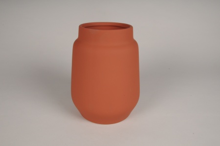 Vase en céramique terracotta D16cm H18.5cm