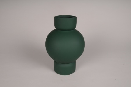 Vase en céramique vert émeraude D17cm H25cm