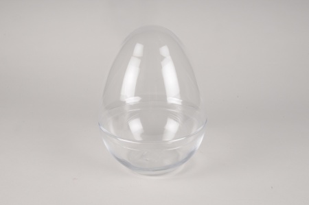 Terrarium oeuf en verre D16cm H22cm