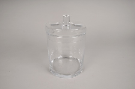 Bonbonnière en verre D15cm H23cm