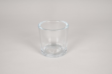 Pot en verre épais D10cm H10cm