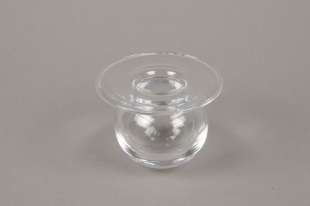 Soliflore en verre D8cm H7cm