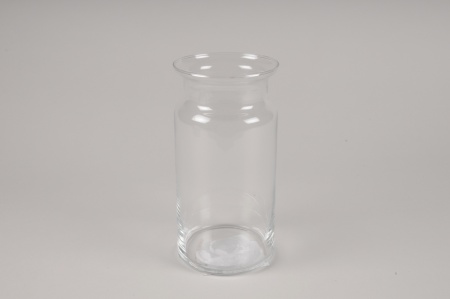 Vase bocal en verre D10cm H20cm