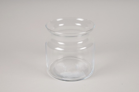 Vase bocal en verre D14cm H15cm