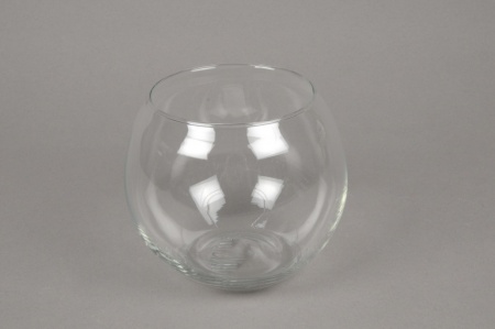 Vase en verre boule D14cm H11cm