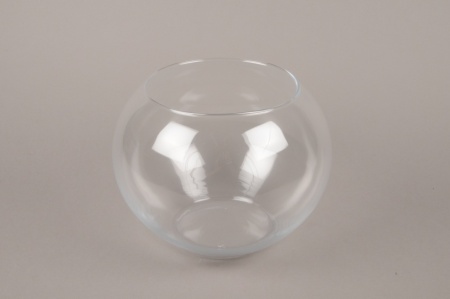 Vase en verre boule D25cm H19cm