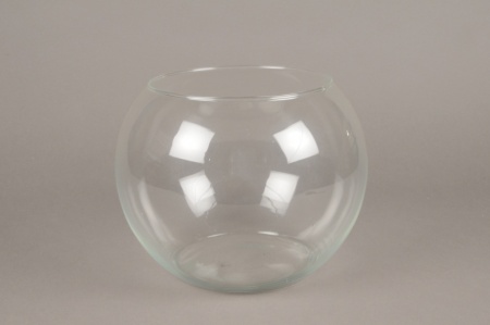 Vase en verre boule D25cm H19cm