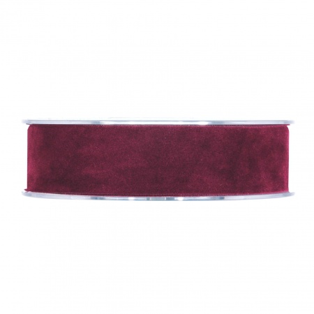 Ruban de velours bordeaux 25mm x 7m