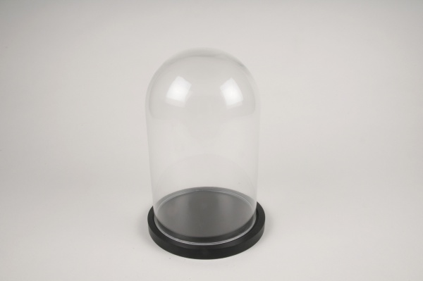 Cloche de verre avec plateau bois BELLA Petit modèle - La Fée Caséine