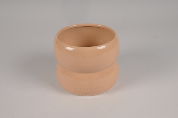 Cache-pot en cramique pche D16cm H13cm