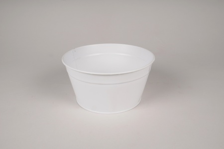 Coupe en zinc blanc D19.5cm H10cm