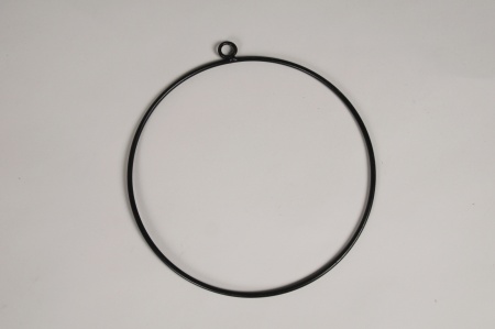 Cercle en métal noir à suspendre D20cm