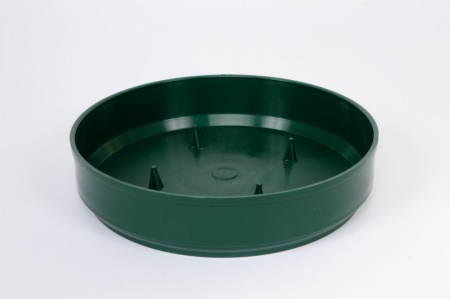 Paquet de 13 coupes en plastique vert D20cm