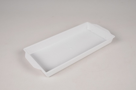 Paquet de 25 coupes en plastique blanc L26cm