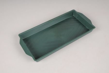 Paquet de 25 coupes en plastique vert L26cm