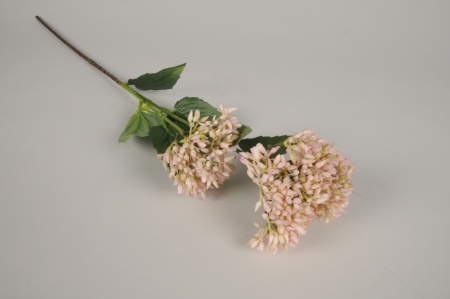 Bouvardia artificiel rose clair H66cm