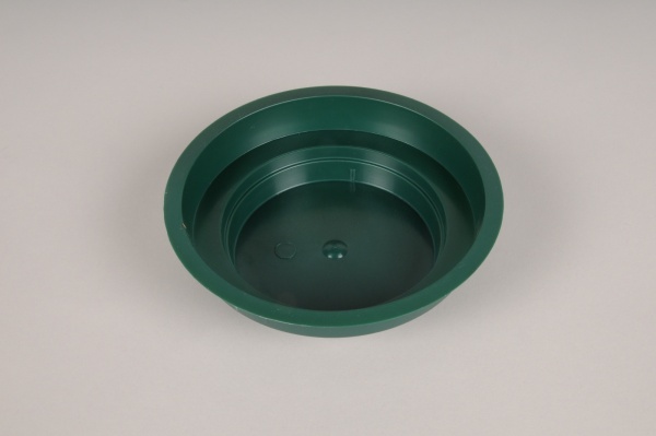 Paquet de 25 coupes en plastique vert D12cm H3cm