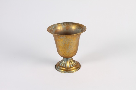 Coupe en métal or antique D16cm H18cm