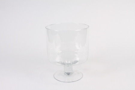 Coupe en verre sur pied D18.5cm H23.5cm