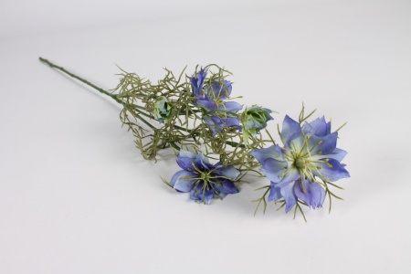 Nigelle artificielle bleue H73cm