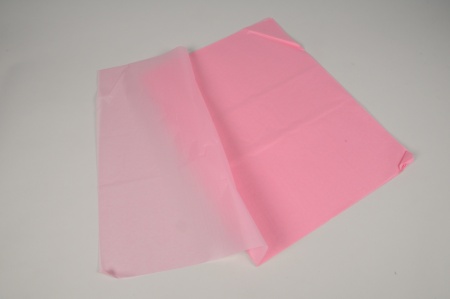 Paquet de 240 feuilles papier de soie rose 50x75cm