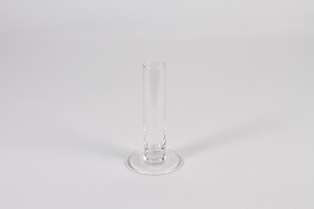 Vase soliflore en verre transparent D8cm H15cm