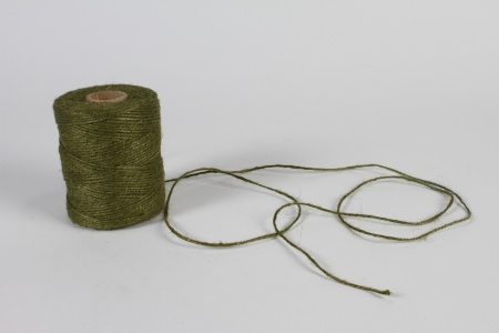 Rouleau fil de jute vert olive D3mm