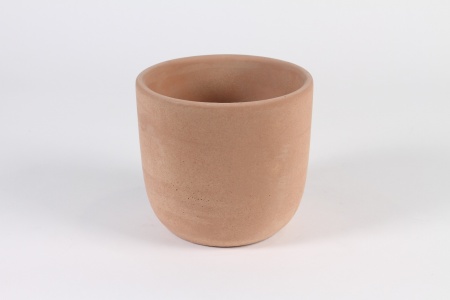 Cache-pot en béton terracotta D17cm H15.5cm