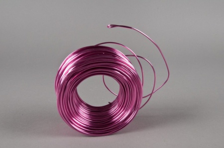 Rouleau de fil en aluminium rose 2mm 500gr 60m