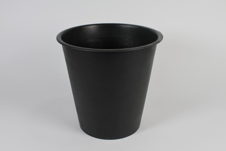 Seau conique en plastique noir D32.5cm H31cm