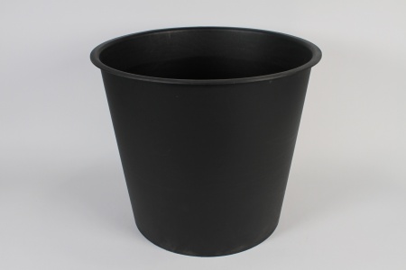 Seau conique en plastique noir D45.5cm H39cm