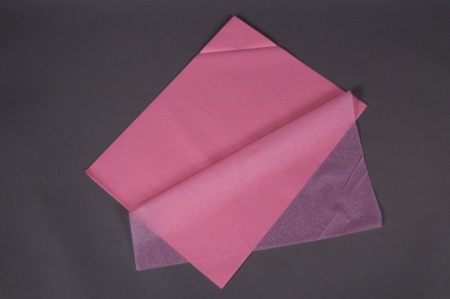 Paquet de 240 feuilles papier de soie rose 50x75cm