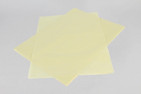 Paquet de 240 feuilles papier de soie jaune pâle 50x75cm