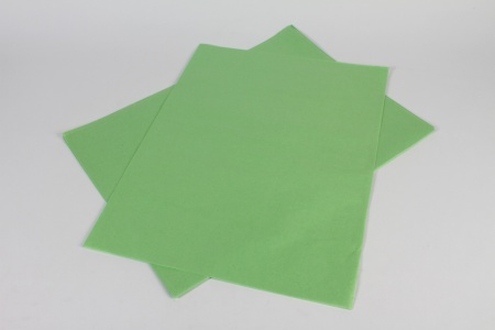 Paquet de 240 feuilles papier de soie vert 50x75cm