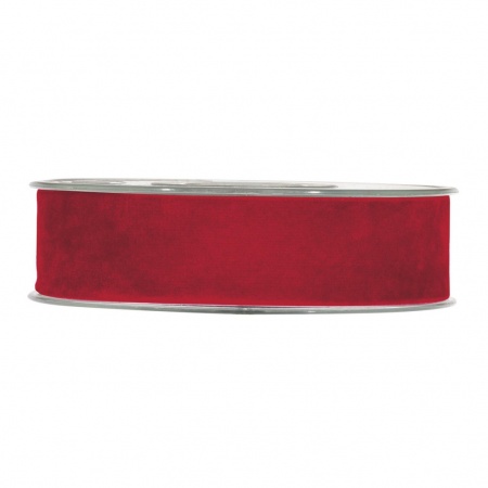 Ruban de velours rouge 25mm x 7m