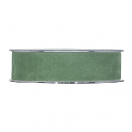 Ruban de velours vert 25mm x 7m