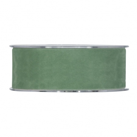 Ruban de velours vert 40mm x 7m