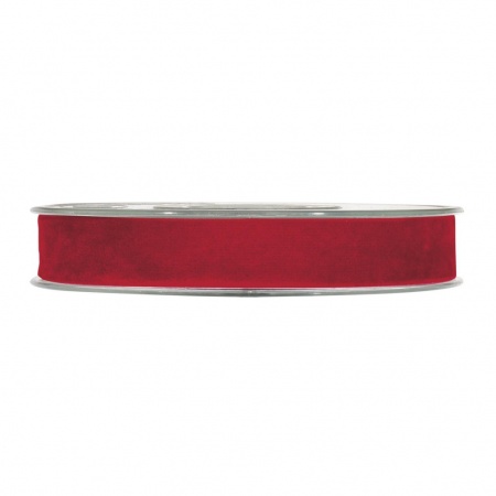 Ruban velours rouge 15mm x 7m