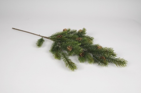 Branche de sapin artificiel vert H65cm